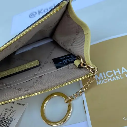 Michael Kors  Buttercup Key Chain Wallet With ID Window