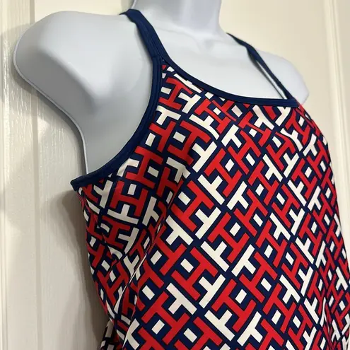 Tommy Hilfiger Women's  Tankini Set Racerback Swimsuit Size Large EUC #1480