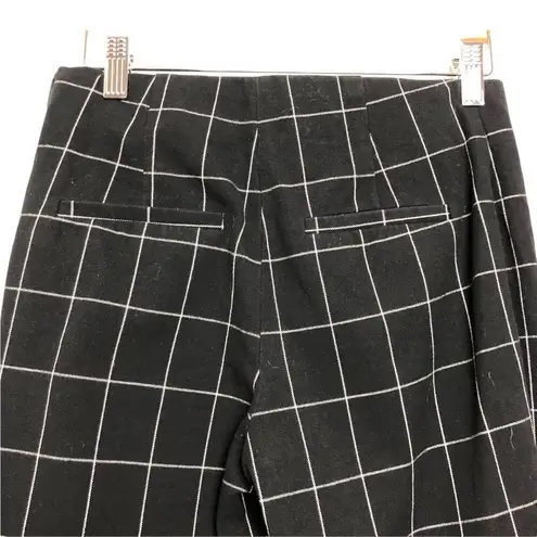 A New Day : High Waist Skinny Ankle Pants, Navy & White Windowpane Pattern, Sz 2