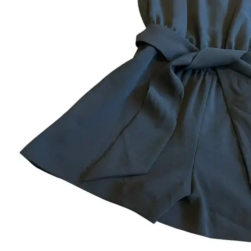 Club Monaco Taye Black Romper Sleeveless Shorts w/ Belt Size 4 Women's NWT