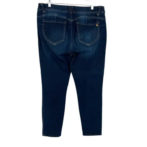 Democracy Absolution Skinny Stretch Denim Jeans Size 16 Dark Wash