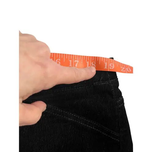 J Jill XL Corduroy Pull On Corduroy Pant Black Cotton Stretch Comfort Classic