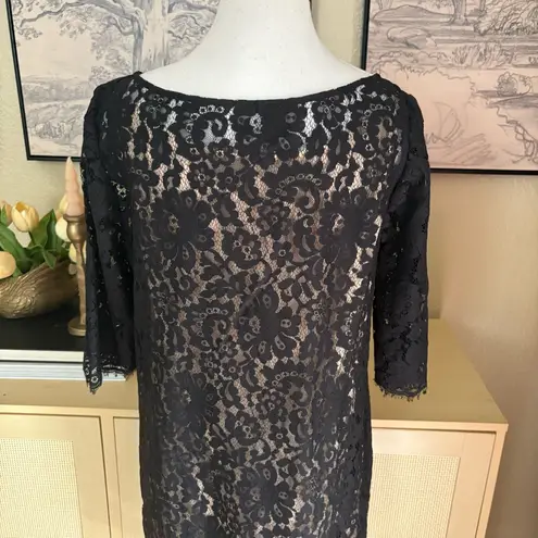 Robert Rodriguez Black Lace Mini Dress Size 10