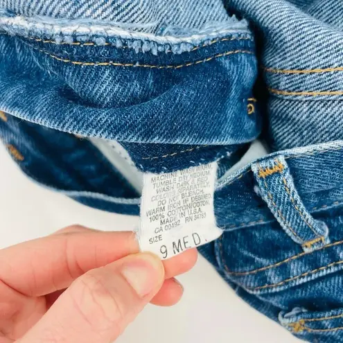 Lee vtg granola girl  high rise high waisted straight leg medium wash denim jeans