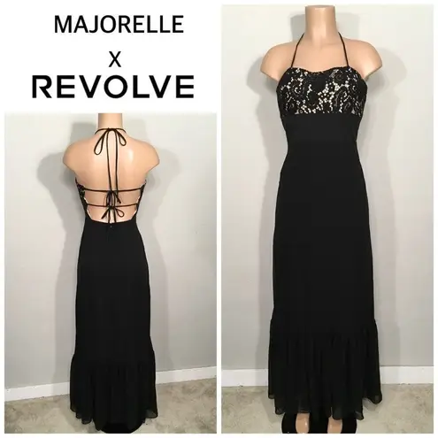 Majorelle black gown. NWOT