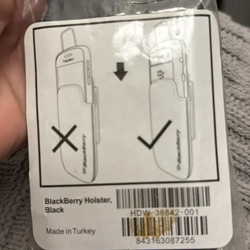 Blackberry 9900 9930 VINTAGE Black Holster Case