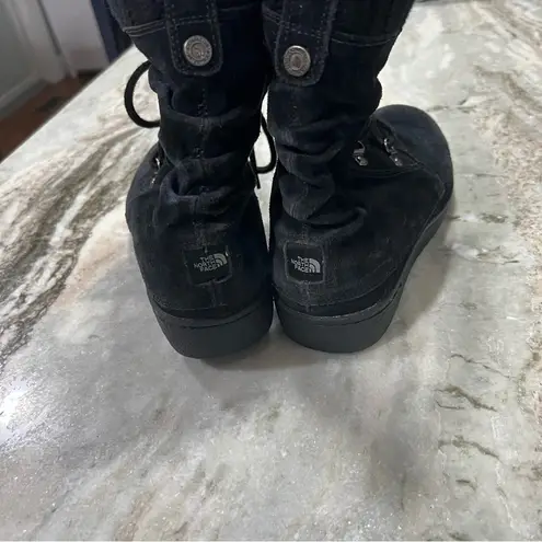 The North Face Black Knit Winter Boots Size 7.5