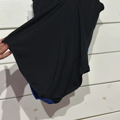 Swimsuits For All Chlorine Resistant Zip Front One Piece Swimsuit NEW Blue Size 16