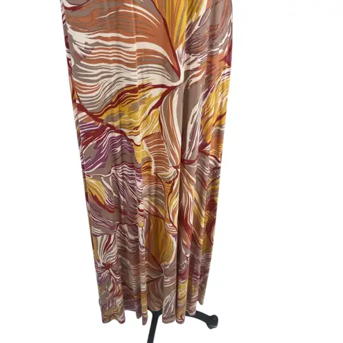 Rachel Pally Caftan Maxi Dress Kimono Sleeve Magnolia Print Size Medium