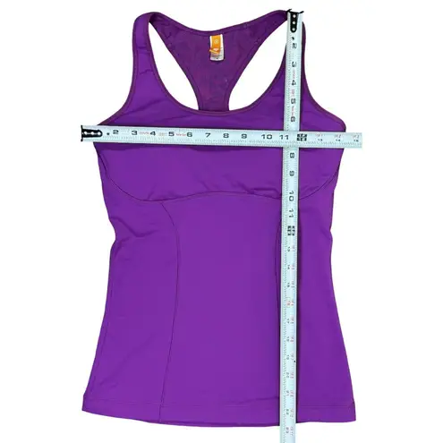 Lucy Size S Womens Purple Racerback Tank Top Breathable & Stretch Fabric