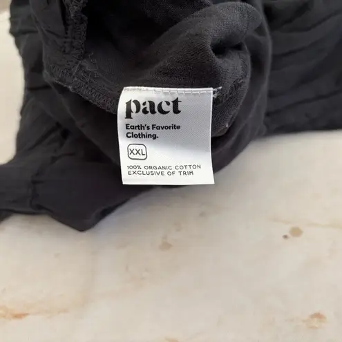 Pact 100% Organic Cotton Coastal Double Gauze Wide Leg Pant