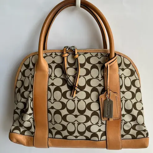 Coach  Jacquard Signature Bleecker Preston Satchel