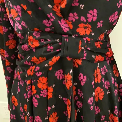 L'Academie L’Academie Jane Mini Wrap Dress in Black Floral