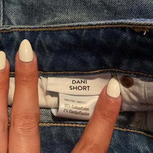 Paige  Dani Distressed High Waisted Shorts - Image 5