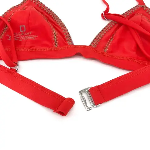 Ellejay Rosa Bikini Top Red XS
