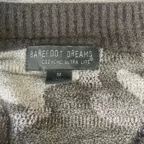 Barefoot Dreams Cozychic Ultra Lite Medium Zip Up Camo Jacket Pockets Bomber