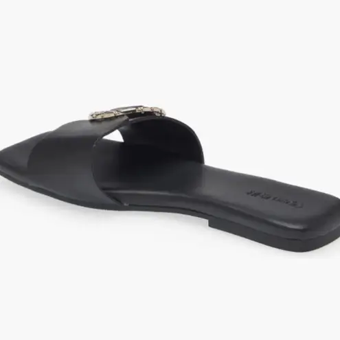 Open Edit Lely Slide Madalion Slide Square Toe Sandal