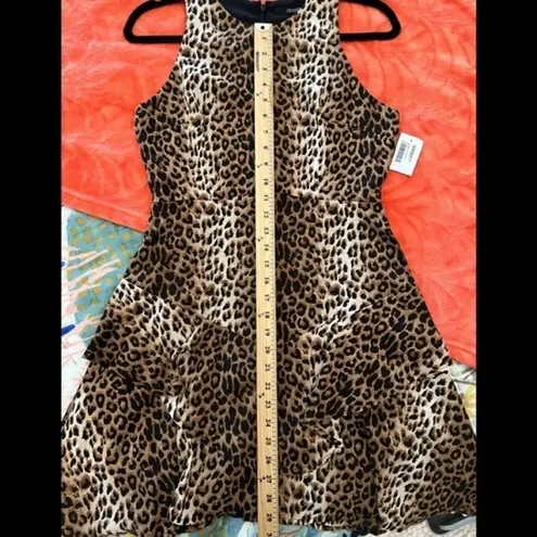 19 Cooper XS Sleeveless Tiered-Skirt Leopard Print Dress