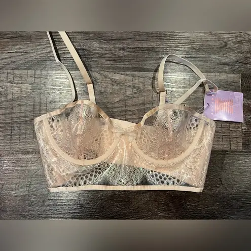 Savagexfenty NWT Savage x Fenty Lace and Vinyl Bra