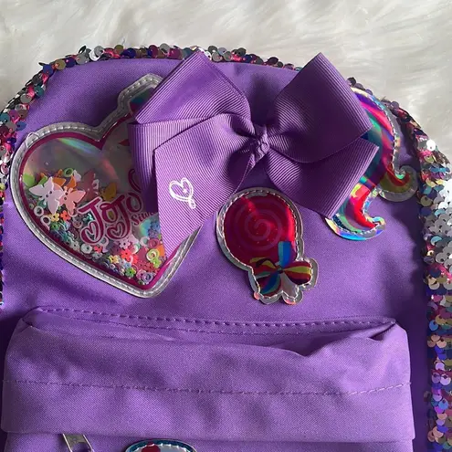 Sparkly backpack bag Purple