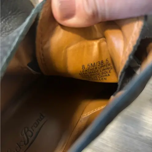 Lucky Brand  Ladies Black Pebble Leather Short Boots/Booties, size 8.5 Medium