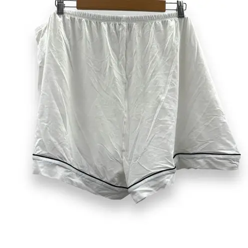 J.Crew White & Navy Blue Pajama Pull-On Shorts Sz 3X