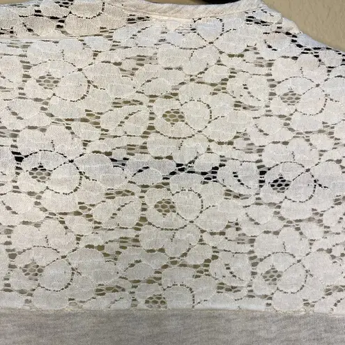 H.I.P. NORDSTROM Lace Panel Open Kimono Kaftan Cardigan Top - size XS