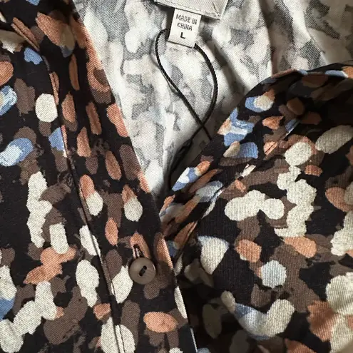 Nic+Zoe NEW Artsy Dot Tunic Top Long Pockets As Seen On TV Sister Wives Blue