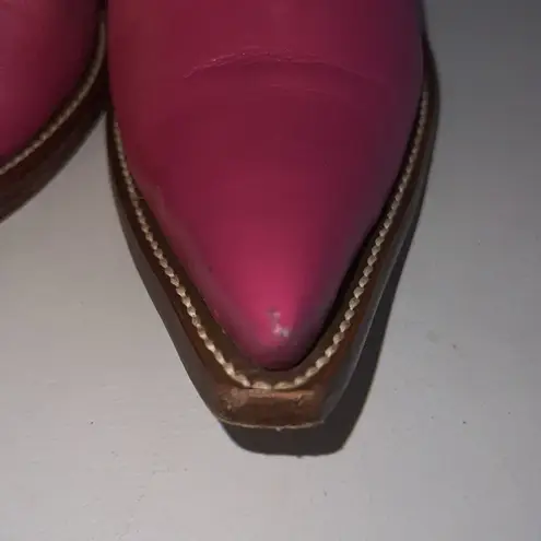 Gorgeous Rudel Rodeo Flower Embroidered Cowboy Boots Womens US 7.5 E. With box Pink