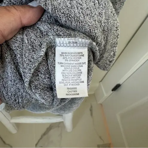 Free Press Gray Crew Neck Top No Sleep Club Size Large