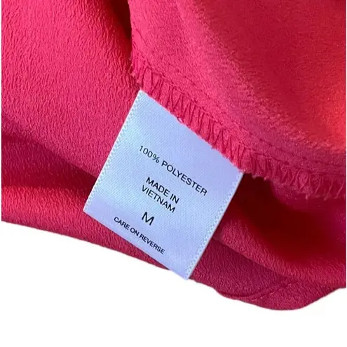 New York & Company Pink Split Crew Neck Short Sleeve Women's Top Size M | 13