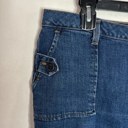 ZENA Vintage Y2K Capri Wide leg patch pocket jeans size 12