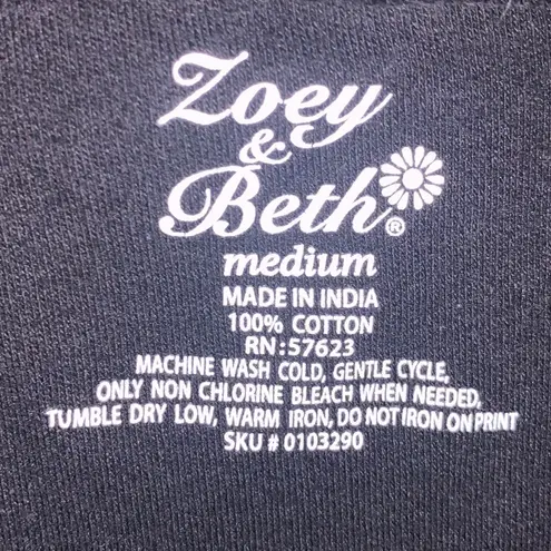 Zoey & Beth Black Pull On Comfy Lounging Capri Leggings