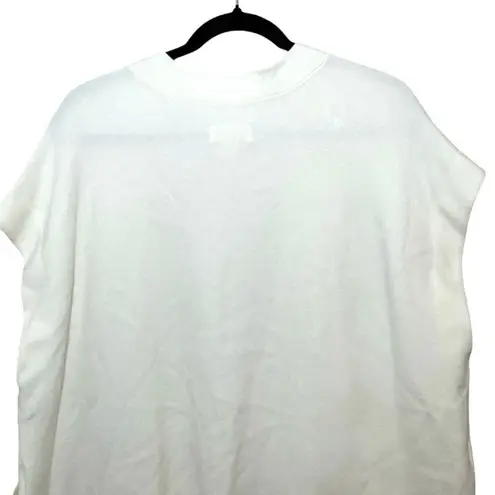 NWT Maeve By Anthropologie Women’s Oversized Muscle Sweater Vest Ivory Size L Size L