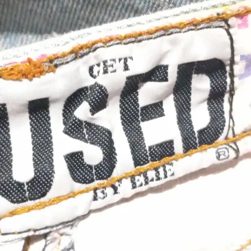 Vtg Get Used By Elie High Waisted Jeans-Size 30-Pastel-Streetwear-Hip Hop-1992