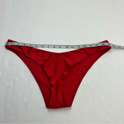 Zimmermann Swim Bikini Bottom Womens Size 10 - 12 Red Summer Coastal *FLAW