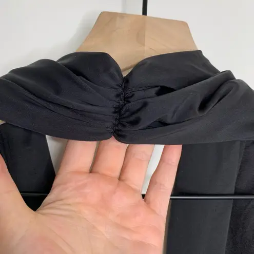 Norma Kamali Norma Kalama Halter Low Back Mio Swim One Piece Womens New Black XL