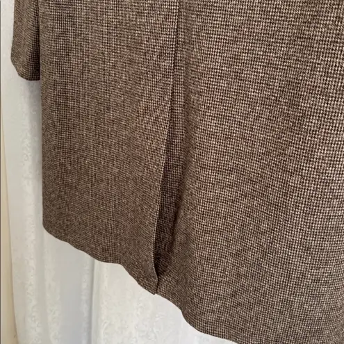 HARLY Women's Brown Coat with Patterned Pockets Sz: M Size M