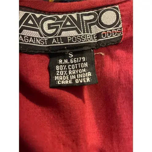 Agapo Multicolor Maroon Tailored Fit Vest Size S