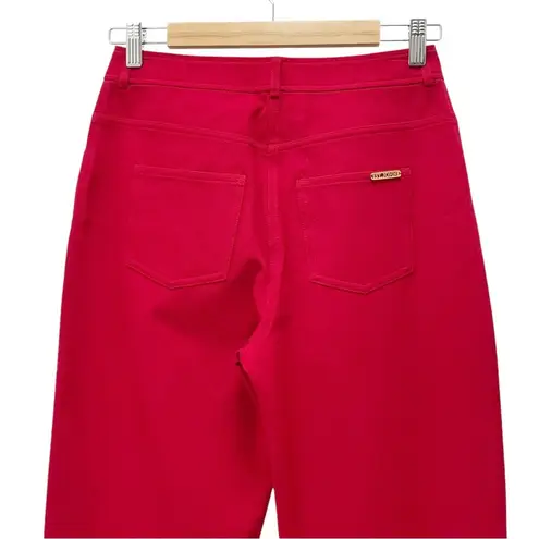 St. John Vintage Sport Pants Red Straight Leg Stretch Trouser Women’s Size 2