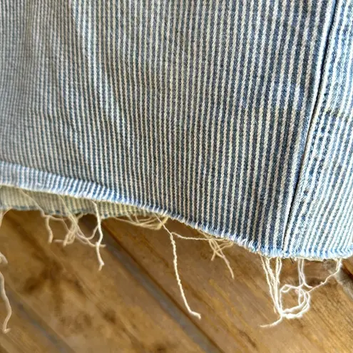 Seven7 jeans denim striped utility skirt size 12