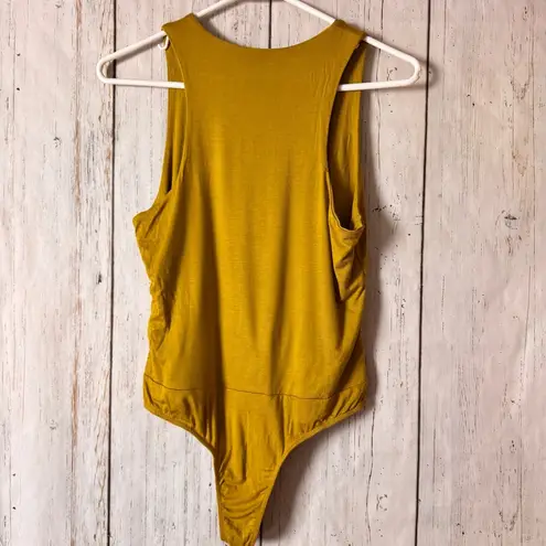 Saints 21 Mustard Yellow Sleeveless Bodysuit Sz S NWT