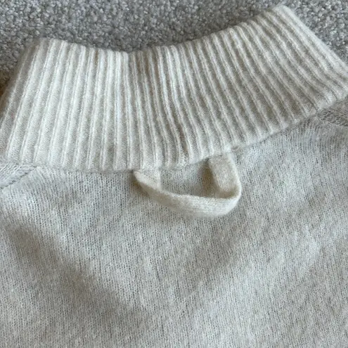 Everlane Cream Soft Wool Yak Hair Oversized Turtleneck Sweater Women’s Size XS