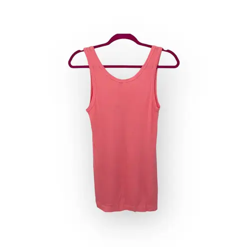 Splendid new  ✶ Classic Micro Modal Ribbed Tank Top ✶ Hot Coral Pink ✶ Large