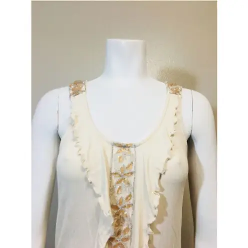 KISCHE Small Top Beige Rayon Spandex Tan