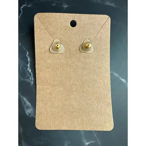 Vintage Retro Plastic Pretty Little Buttons Stud Earrings 1930s 1940s Black