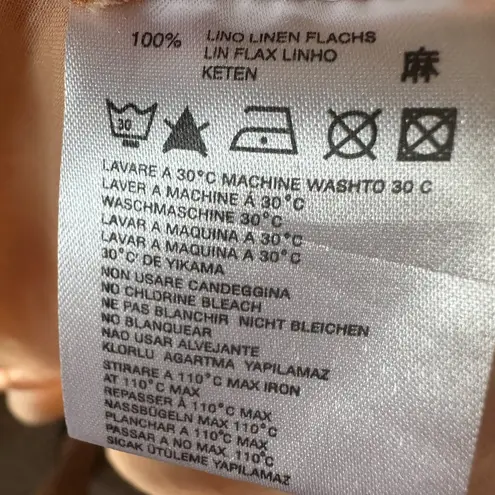 Diesel NWT 100% Linen Vintage Y2K Midi Length Skirt Size 16 Adjustable Side Tie