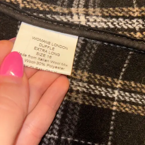 MONTGOMERY ENGLAND Women's Black Toggle Pea Coat Size M