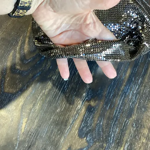 Whiting & Davis Marisol Twisted Hobo Handbag in Gunmetal