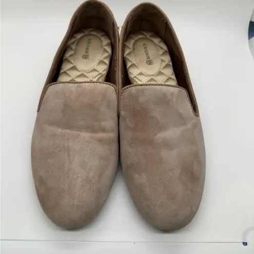 Birdies The Starling Latte Suede Slip on Flats Size 7.5 Tan